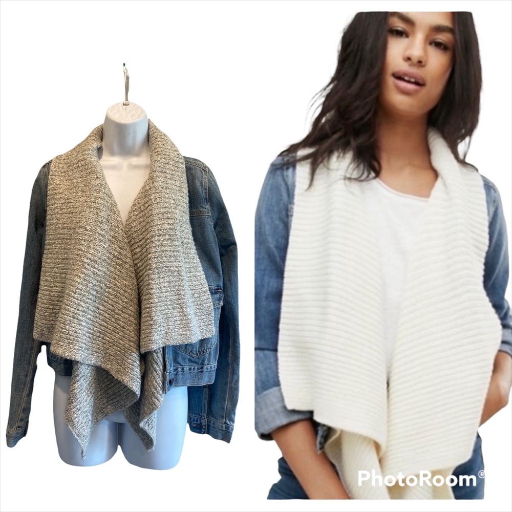 Abercrombie & Fitch Knit Lined Denim Jacket XS
